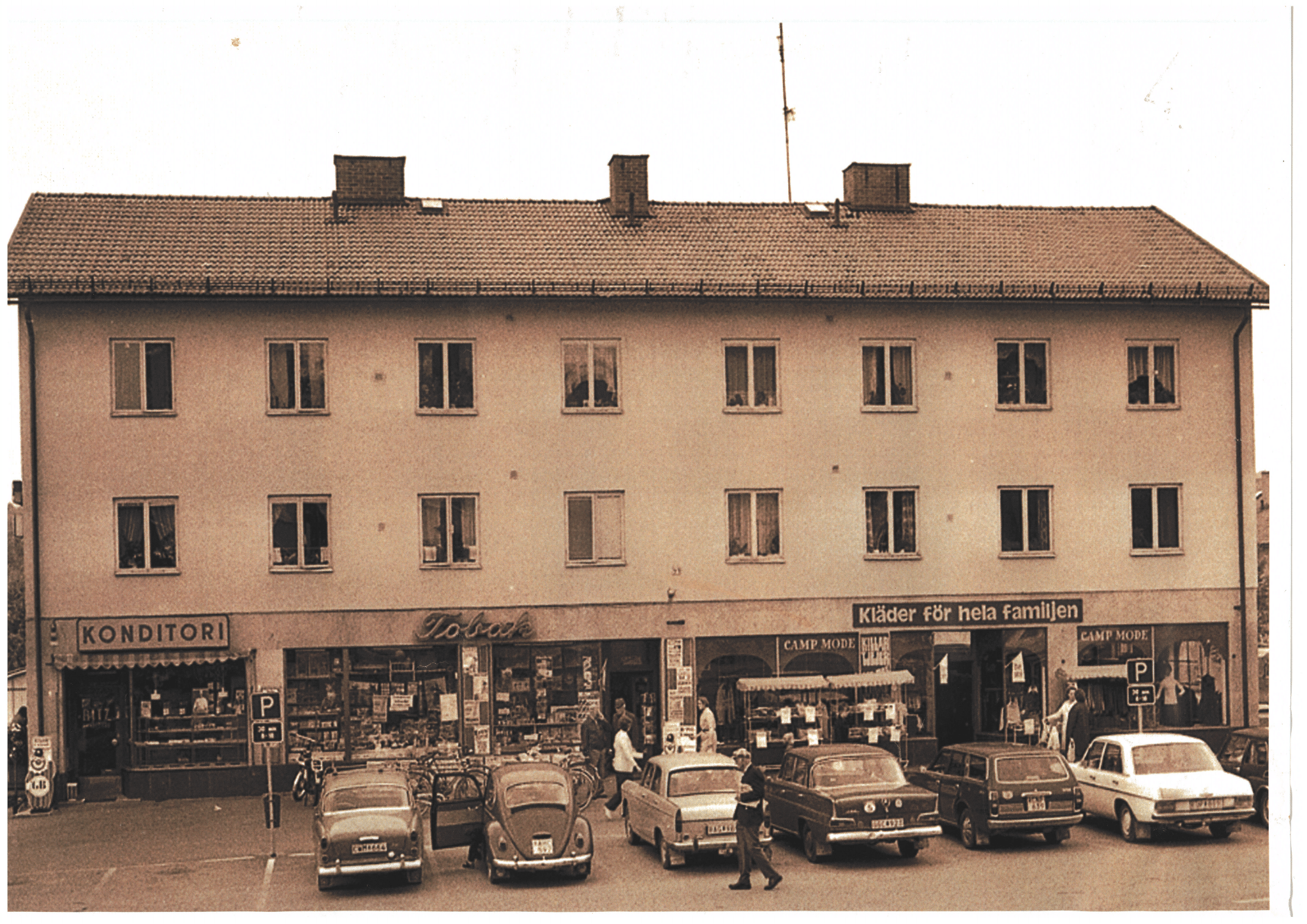 Bild på Kafé Ritz från 60-talet.